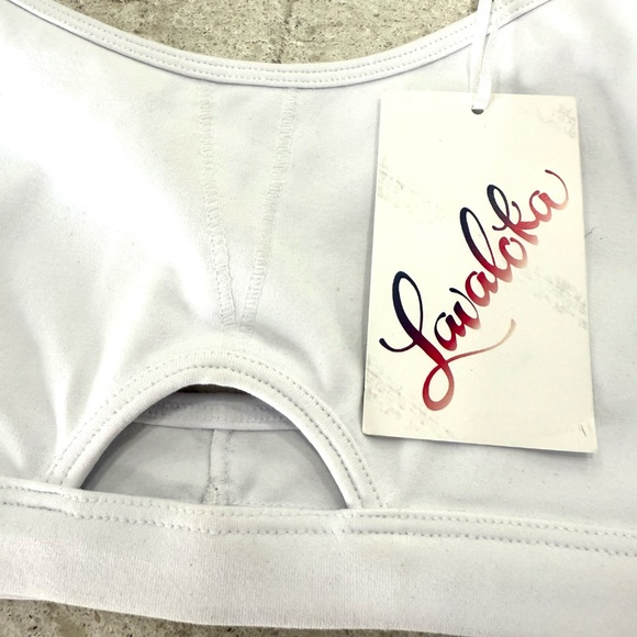 Lavaloka Activewear White Sports Bra. NWT. Small. Sample Sale. - Picture 4 of 6